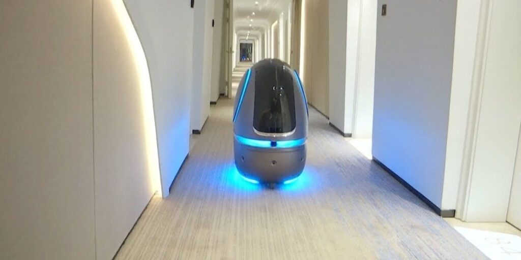 Hotel Roboter im Einsatz im Hotel